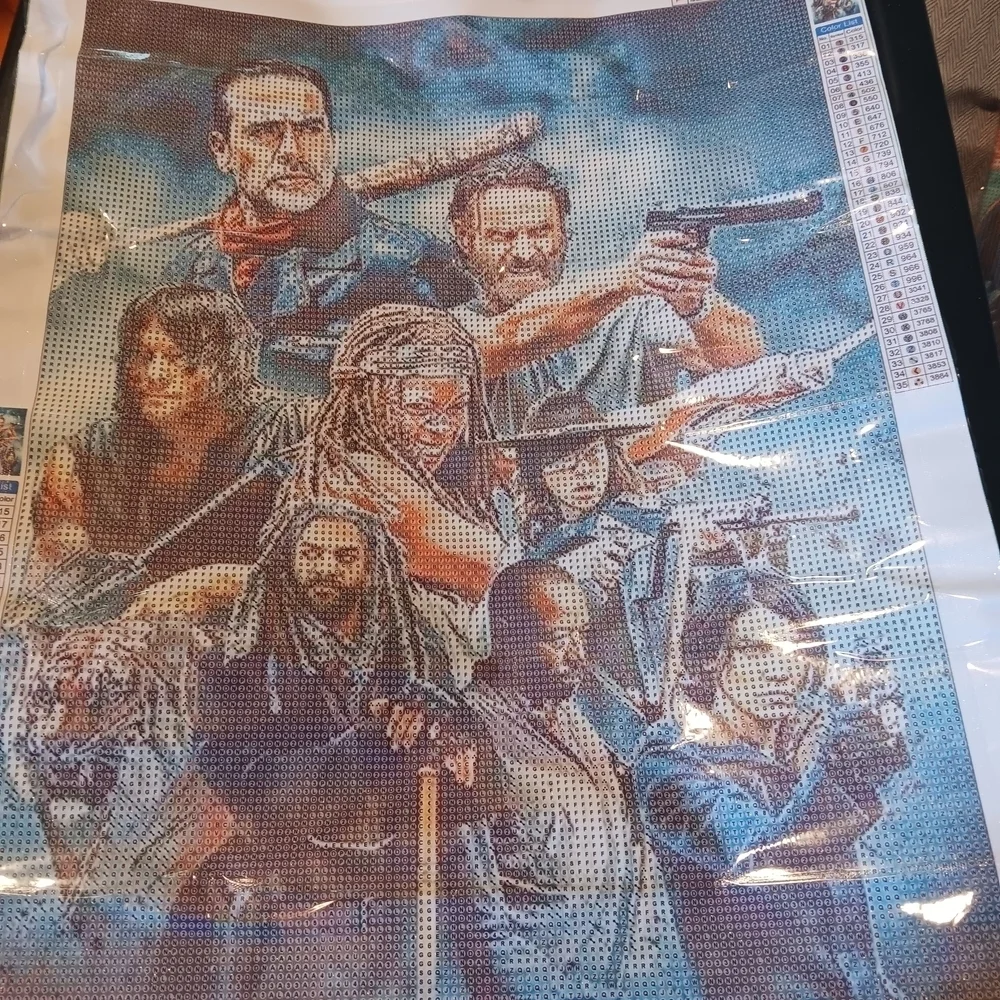 The Walking Dead Group Of Characters Diamond Painting Kit 40x50